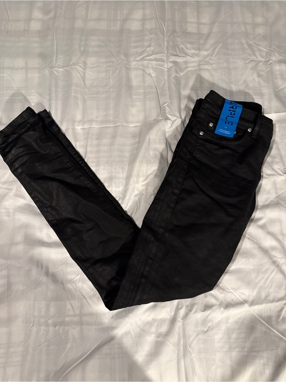 Purple Brand Men’s Skinny Black Jeans - Unbranded Stylish Fit
